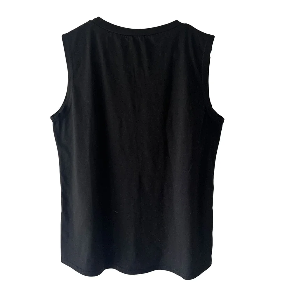 Wapitte Tequila Worth A Shot Black Muscle Tank Top Medium Party Summer Graphic - Picture 2 of 6